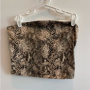 Urban Outfitters Snakeskin Tube Top
